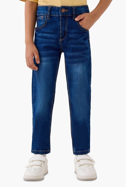 Juniors Boys Slim Fit Jeans with Pockets