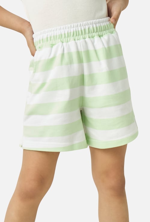 Juniors Striped Shorts with Elasticated Waistband