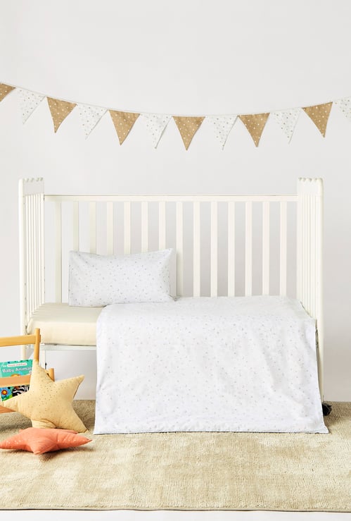 Juniors Moon and Star Print Duvet and Pillowcase Set