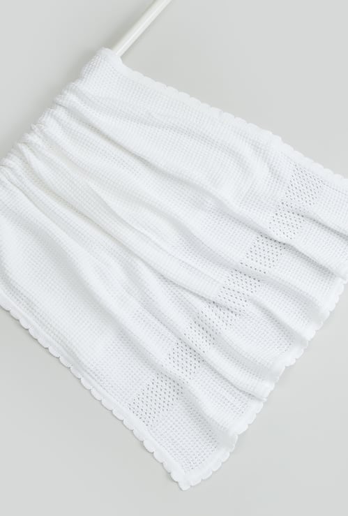 Juniors Knit Cellular Throw Blanket - 102x102 cm