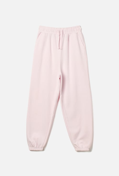 Juniors Solid Joggers with Drawstring Closure