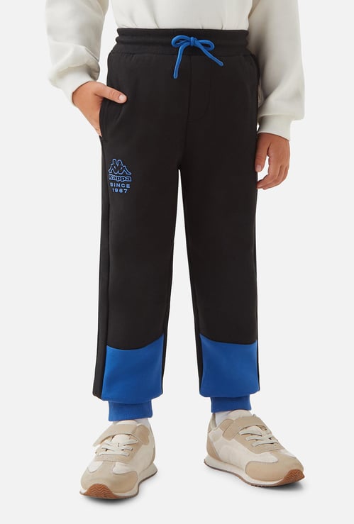 Kappa Logo Detail Joggers with Drawstring Closure