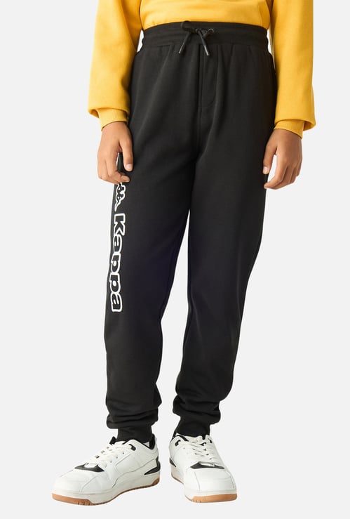 Kappa Logo Detail Joggers with Drawstring Closure