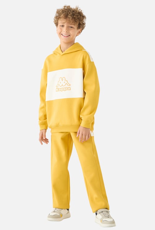 Kappa Logo Print Long Sleeve Hoodie and Joggers Set