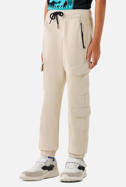 Juniors Solid Regular Fit Joggers