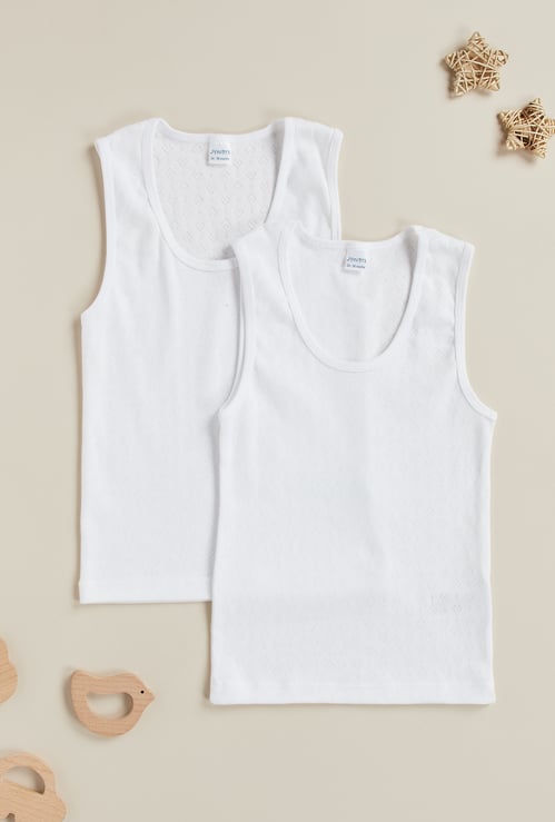 Juniors Textured Vest - Set of 2