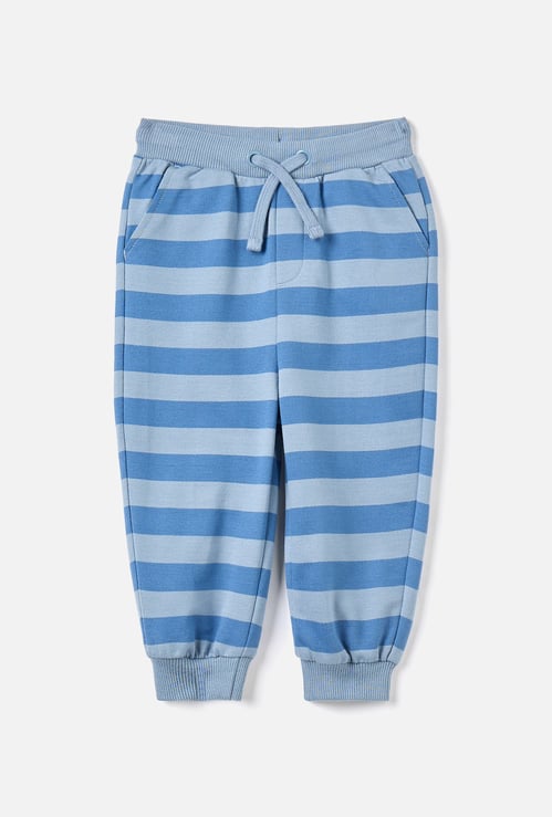 Juniors Striped Joggers with Drawstring Closure
