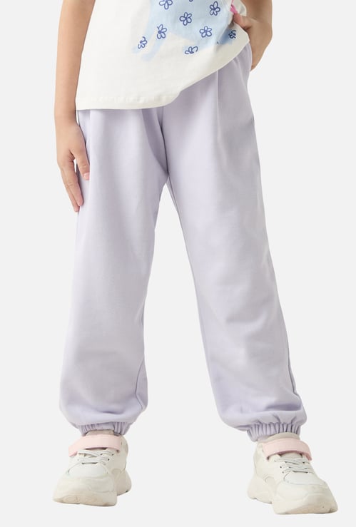 Juniors Solid Joggers with Drawstring Closure and Pockets