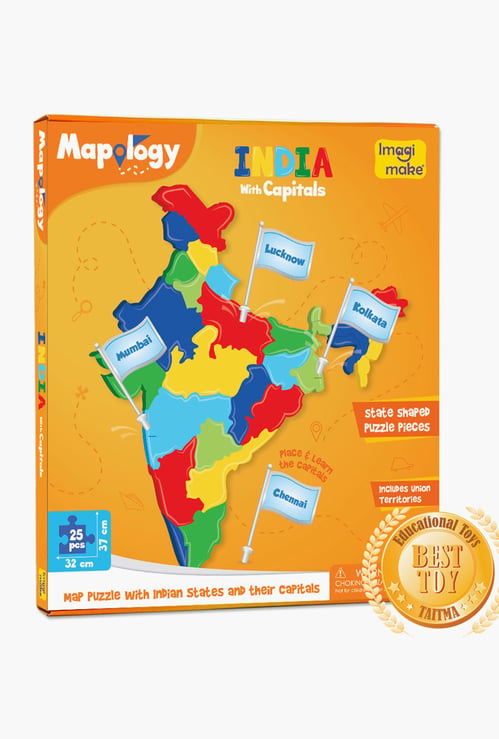 Imagimake Mapology India with Capitals Puzzle