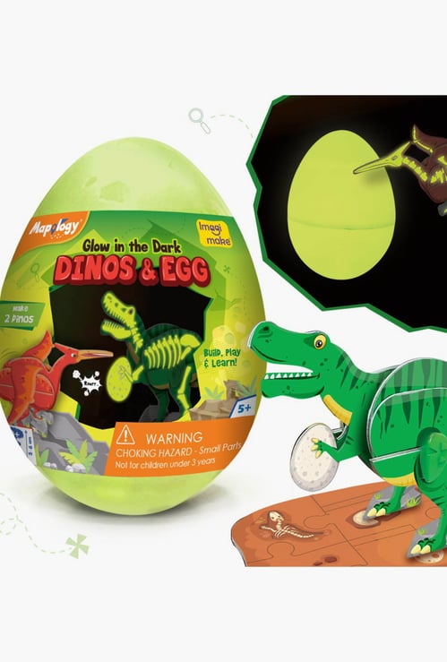 Imagimake Glow in the Dark Dino & Egg
