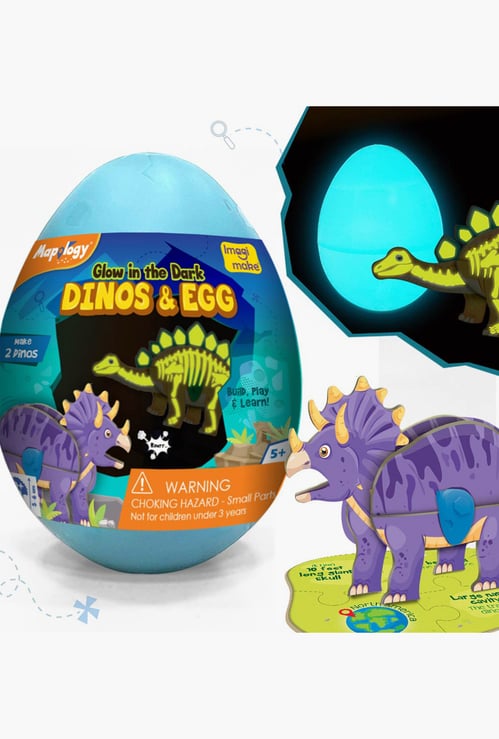 Imagimake Glow In The Dark Dinos & Egg