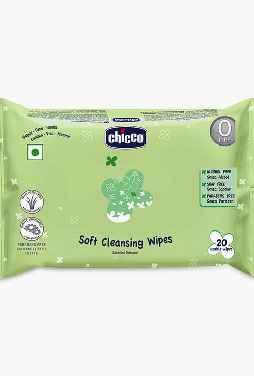 Chicco Soft Cleansing Wipes - 20Pcs