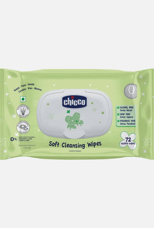 Chicco Baby Moments Wipes Fliptop 72Pcs