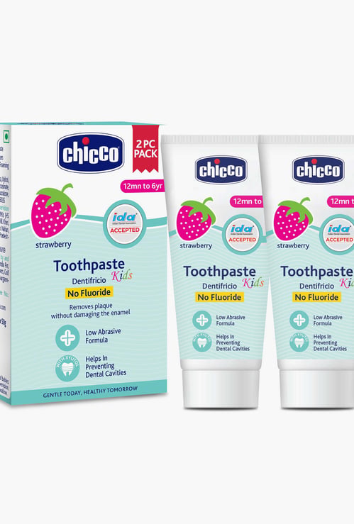 Chicco Strawberry Toothpaste - Pack of 2