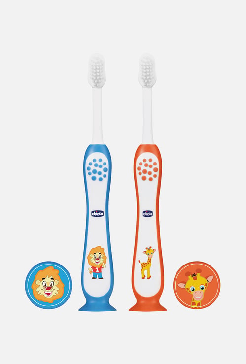 Chicco Printed BabyToothbrush - Set of 2
