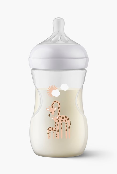 Philips Avent Natural Response Giraffe Print Baby Bottle - 260 ml