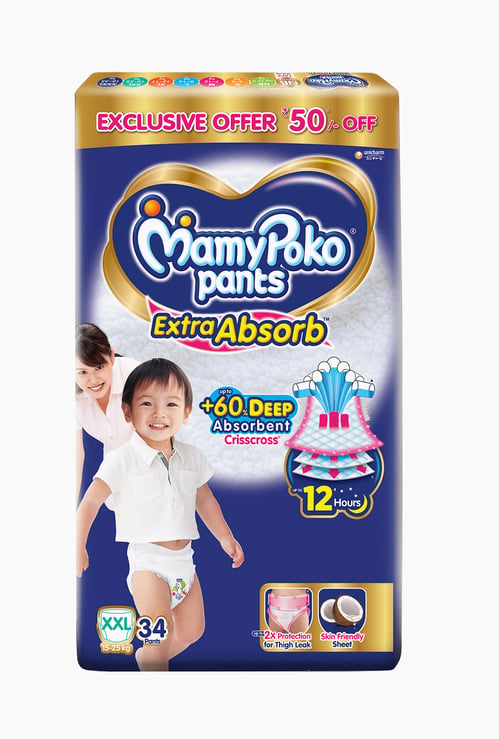 Mamypoko Pants Extra Absorb Size XXL - 34 Pcs