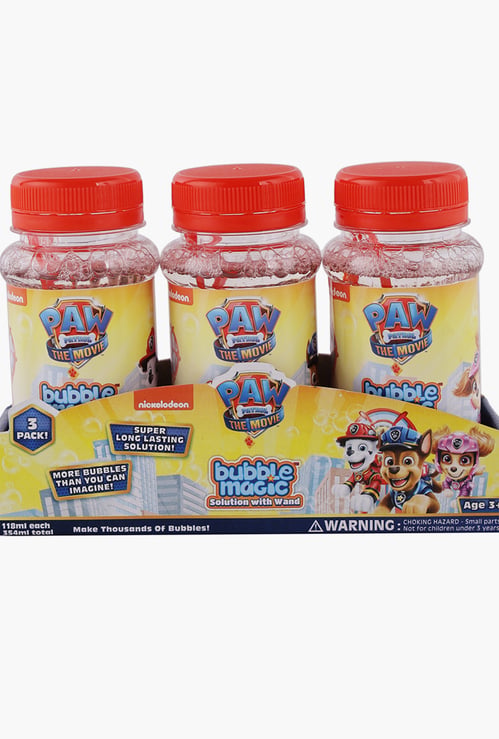 Bubble Magic Paw Patrol Solution with Wand - Pack of 3