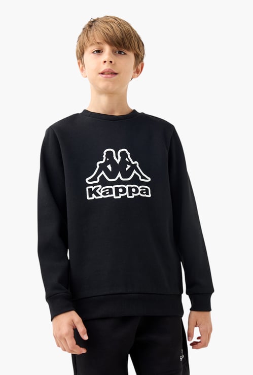 Kappa Graphic Sweatshirt with Full Sleeves