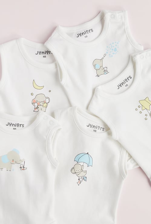 Juniors Assorted Print Bodysuit - Set of 5