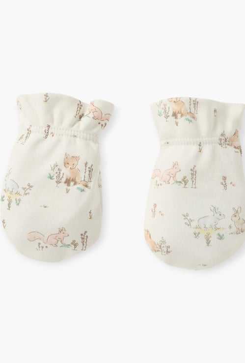 Giggles Printed Mittens