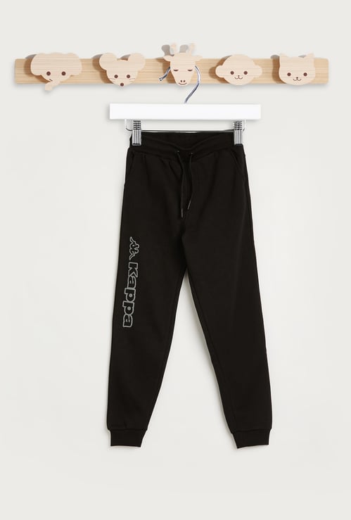 Kappa Logo Print Joggers with Pockets