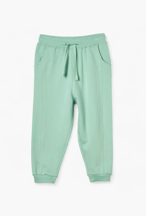 Juniors Solid Joggers with Drawstring Closure and Pockets