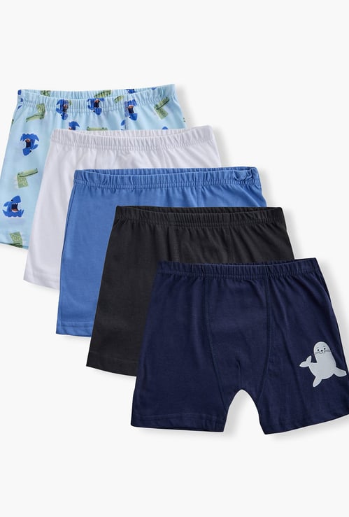 Juniors Animal Print Trunks - Set of 5
