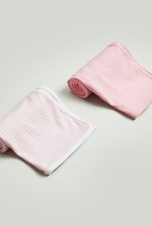 Juniors 2-Piece Assorted Receiving Blanket Set - 80x80 cm