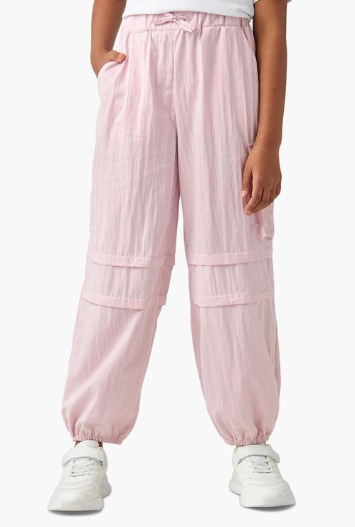 Kappa Logo Print Joggers with Drawstring Closure