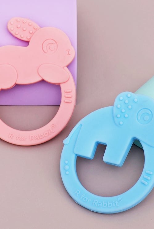 R for Rabbit Tiny Bites Zoobie Teether - Pack of 2