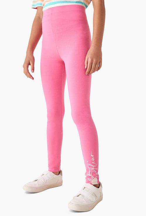 Juniors Printed Leggings with Elasticated Waistband