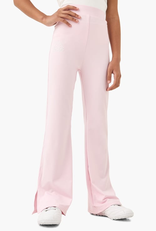 Kappa Logo Print Flared Leggings with Elasticated Waistband