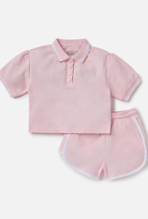 Kappa Logo Detail T-shirt and Shorts Set