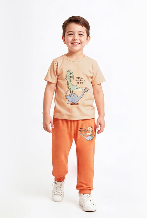 Juniors Dinosaur Print T-shirt and Pyjama Set