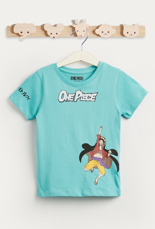 Juniors One Piece Print T-shirt with Short Sleeves