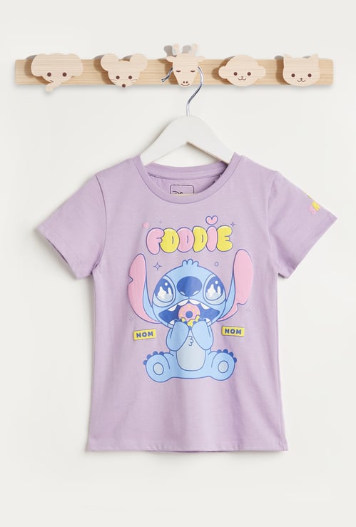 Juniors Stitch Print T-shirt