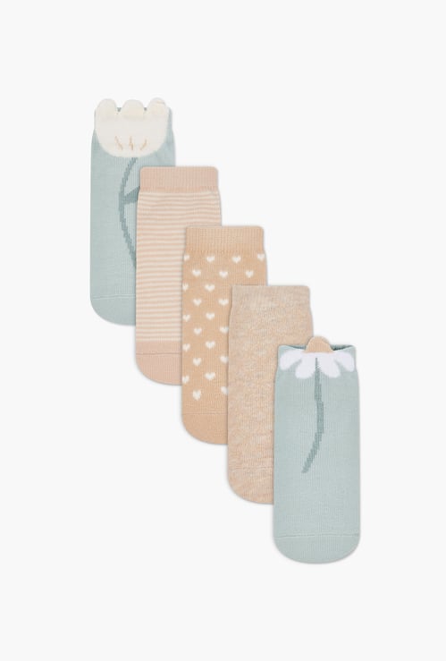 Juniors Printed Socks - Set of 5