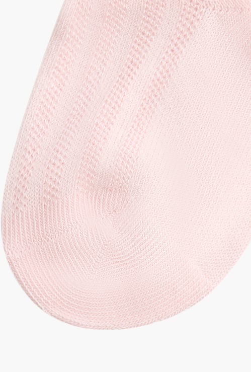 Juniors Knitted Ankle Length Socks with Frill Accent - Set of 7