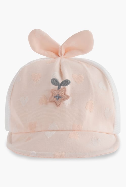 Juniors Bunny Ear Cap with Velcro Closure