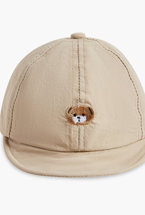 Juniors Bear Embroidered Cap