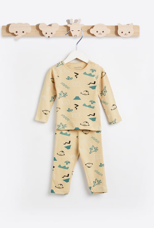 Juniors Printed T-shirt with Pyjamas