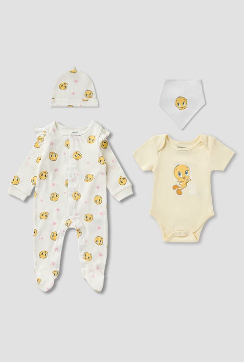 4-Piece Tweety Print Clothing Gift Set
