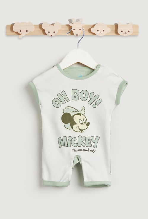 Mickey Mouse Print Romper - Set of 2