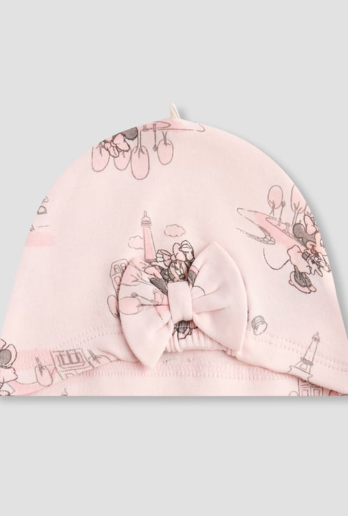 Minnie Mouse Print Beanie