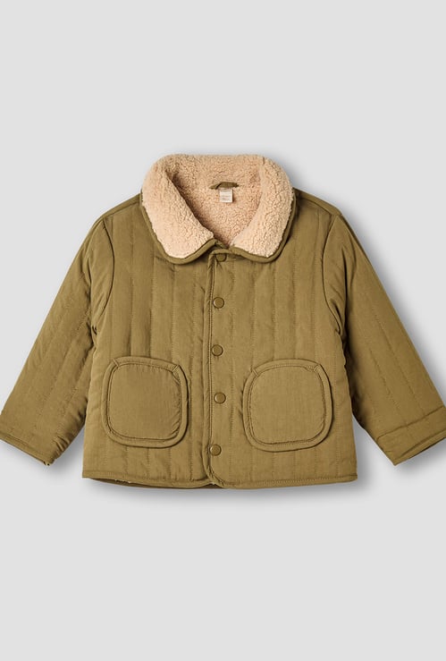 Giggles Quilted Jacket with Long Sleeves