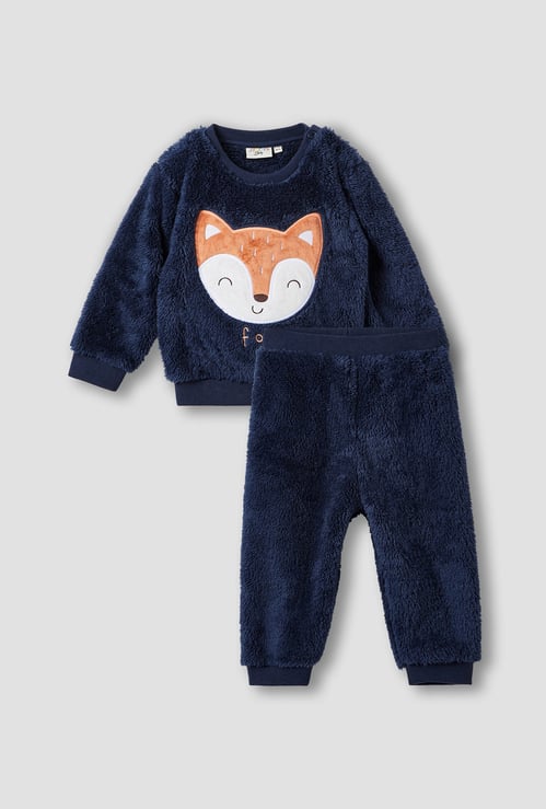 Juniors Fox Applique Sweatshirt and Joggers Set