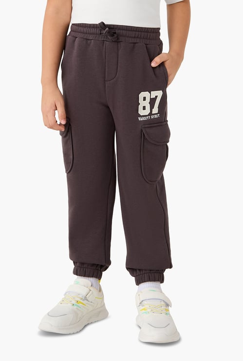 Juniors Printed Cargo Joggers with Pockets