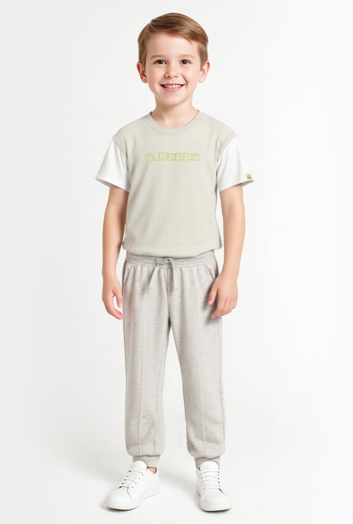 Juniors Solid Joggers with Front Pleat and Pockets