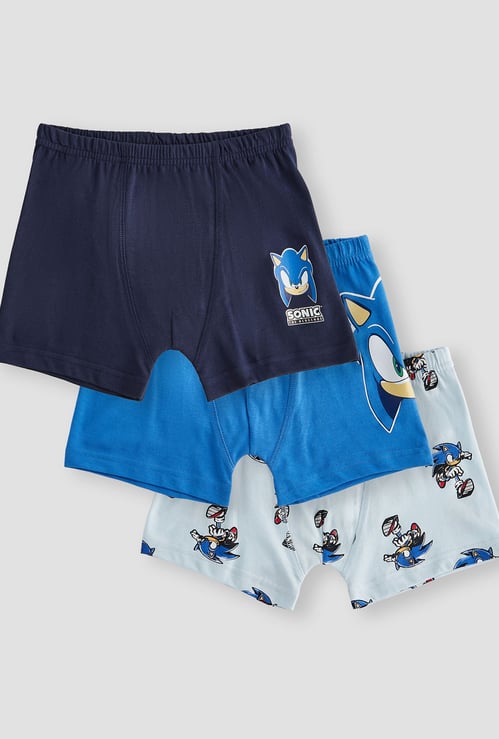 Juniors Sonic the Hedgehog Print Trunks - Set of 3